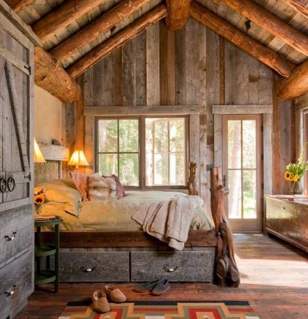 Excellent-cozy-rustic-bedroom-designs-with-unique-bed-so-beautiful – My  Home maker, image size:1000x1034