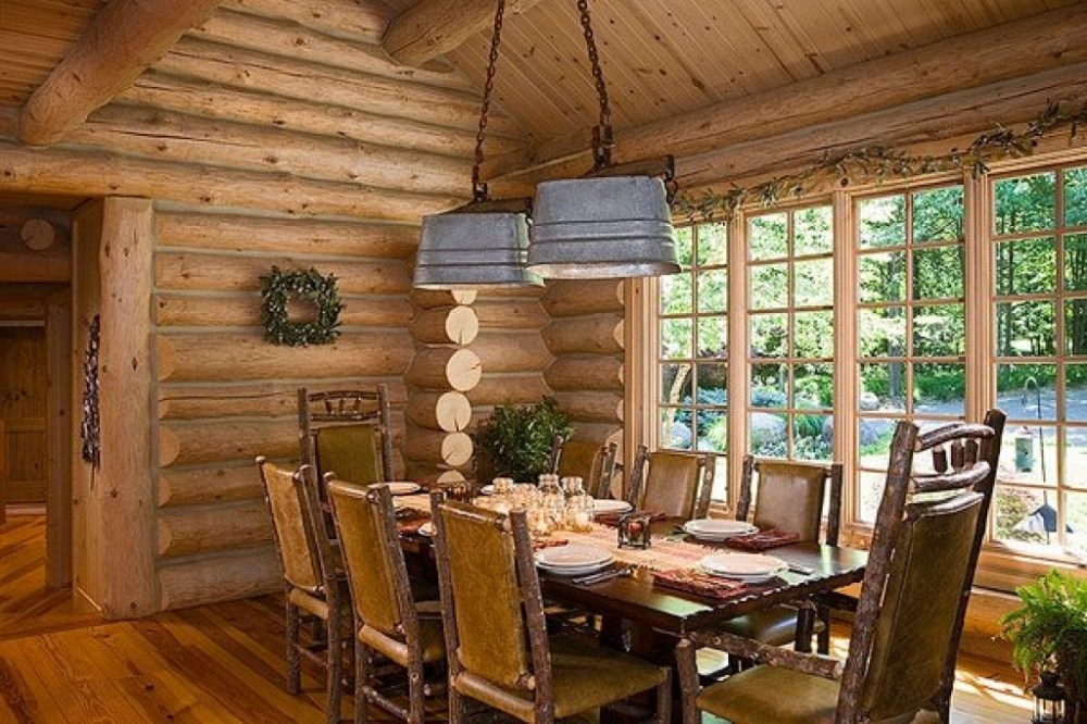 Log Home Dining Rooms Amazing Log Cabin Dining Room Furniture 94 For Dining Room Table  Model