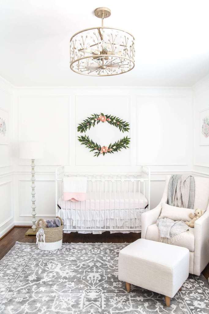 5.-White-Floral-Nursery-Room-Ideas